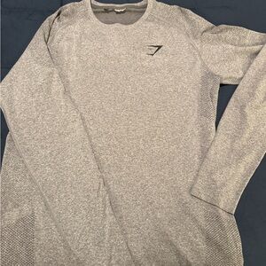 Gymshark Long Sleeve Gray Men's Tee